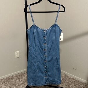 NWT- Levi's Blue Denim Mini Dress